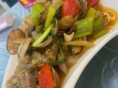 葱姜炒贝-覃记海鲜美食餐厅