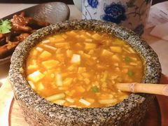 鸡汤虾仁豆腐-绿茶餐厅(燕郊永旺店)