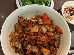 小炒牛肉鸡杂拌面.-王繁星面馆(西安熙地港店)