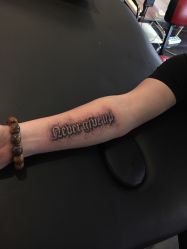 文字-蜉蝣刺青纹身定制