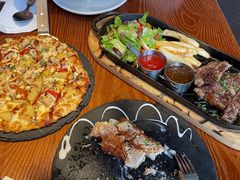 澳洲谷饲黑安格斯西冷牛排-澳骄 Aussie Kitchen·手工披萨·西餐(国大店)