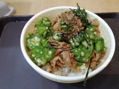 和风秋葵牛丼(中碗)-食其家·牛丼咖喱(浦电路店)