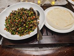 肉沫烧活海参-大连湾旭日·家宴·海肠捞饭(马栏广场店)