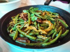 排骨扁豆焖卷子-山乡农家院(海淀区西北旺店)
