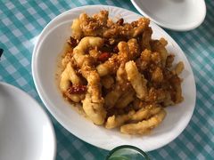 炸鱿鱼条-天伦海鲜·老味道·青岛菜(栈桥天主教堂店)