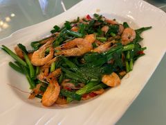 韭菜炒小河虾-烧肉馆(古北水镇景区店)