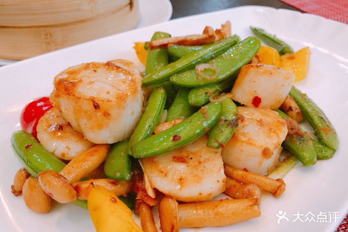 喜粤8号(汝南街总店)碧绿菌皇炒带子图片