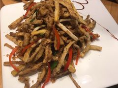 茶树菇炒鱿鱼-竹里馆·淮扬菜·功夫茶(老门东店)