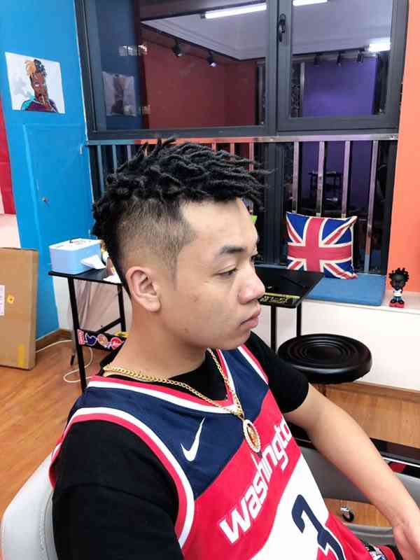 美式黑人烫afro脏辫dc barber