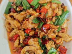 宫爆板筋-味香苑家常菜