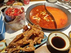 现点现杀乌鱼花-老天桥蛙炉火锅(姑苏总店)