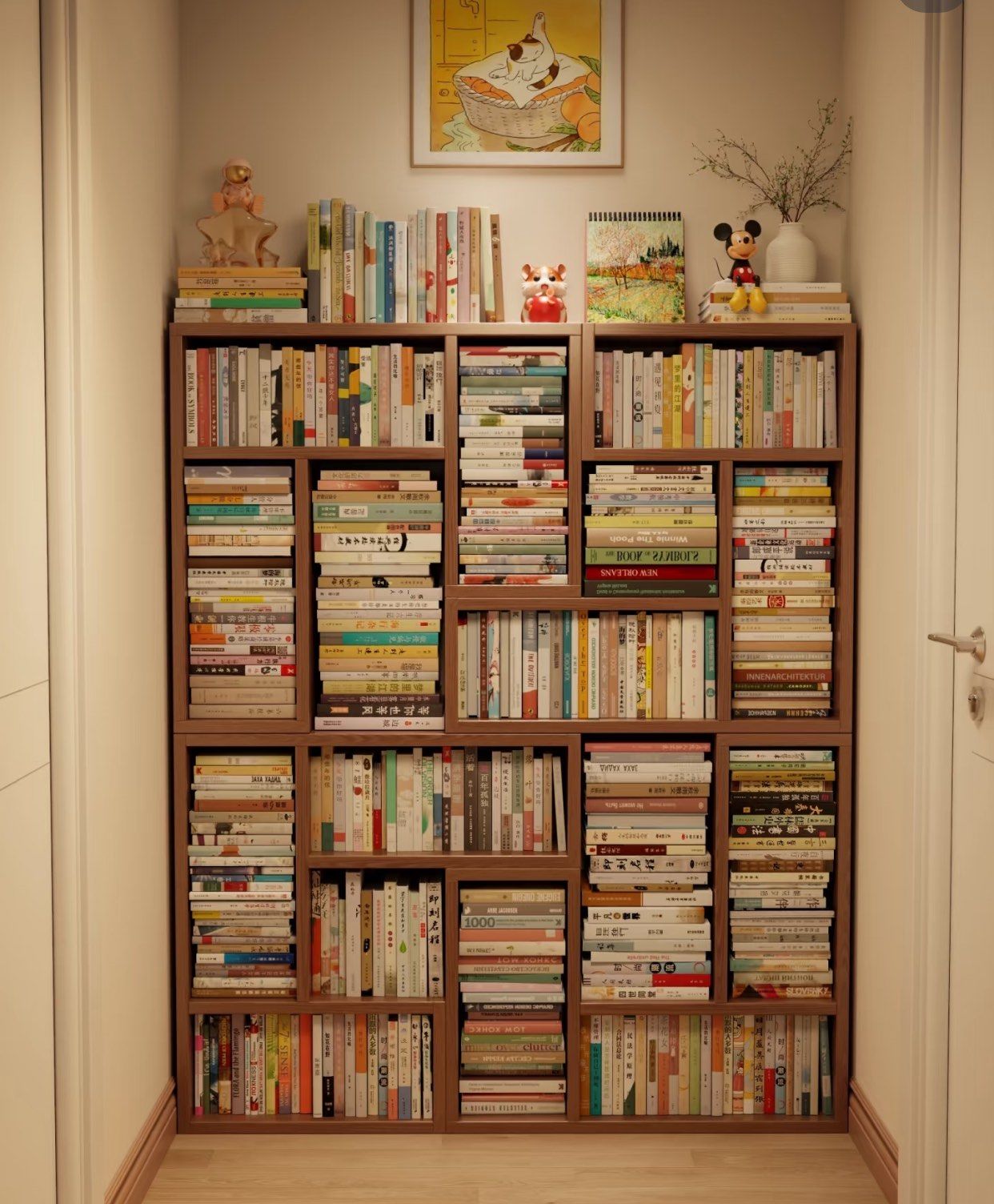 清新简洁书架设计