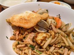 海鲜荠菜炒年糕-寻裕记·现炒浇头面(人民广场店)