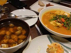 古越陈酿煮花螺-杭州西子湖四季酒店·金沙厅