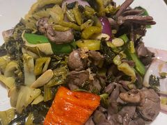 酸菜炒鸡杂-十三姨工厨顺德美食·宴会·团餐(天河北路店)