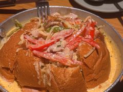 面包奶油鸡肉意大利面-BELLOCO倍乐(静安店)