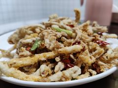 干炸茶树菇-老四川平头酸菜鱼(衙前店)