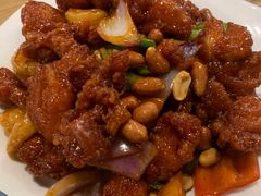 椒香虾仁爆鸡球-陈傻子餐厅(世纪都会店)