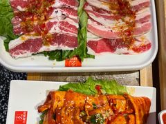 招牌湘村黑猪五花肉-么肆烤肉·中式自助·烤肉大排档(街道口季佳PAI店)