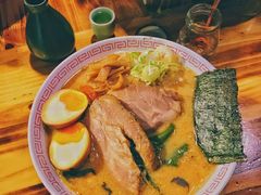 黑麻油豚骨拉面-老龙亭拉面店