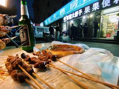 -劳动公园新疆人烤腰子