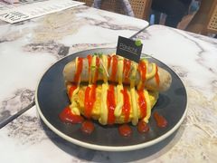煎蔬菜饼配德式香肠-沛家·西餐Brunch·直火料理