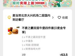 -麦当劳(北京大兴机场二层国内到达(安检外)店)