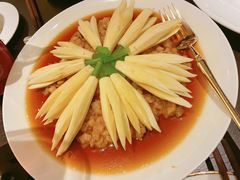 鲜味醋肉饼蒸茭白-甄御•海鲜新青岛菜(麦岛店)