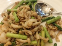 虾仁茶树菇小炒-万宝海鲜舫(劳动公园店)