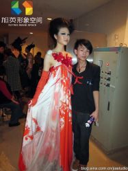 旭英形象空间—模特合作合影-旭英形象空间