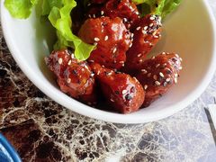 黑白芝麻鸡翅-Let's burger&pasta·非常汉堡·融合西餐(蓝色港湾店)