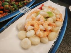 马蹄炒虾仁-福临门酒店·海鲜·家常菜·浑锅