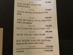 账单-Le Chalet Dalat