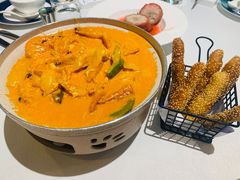 咖喱大虾配手指面包-龙猫意杯花园餐厅(芙蓉湖店)