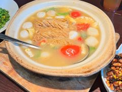 丝瓜鱼丸炖馓子-永安鱼庄·镇江菜(东吴路店)