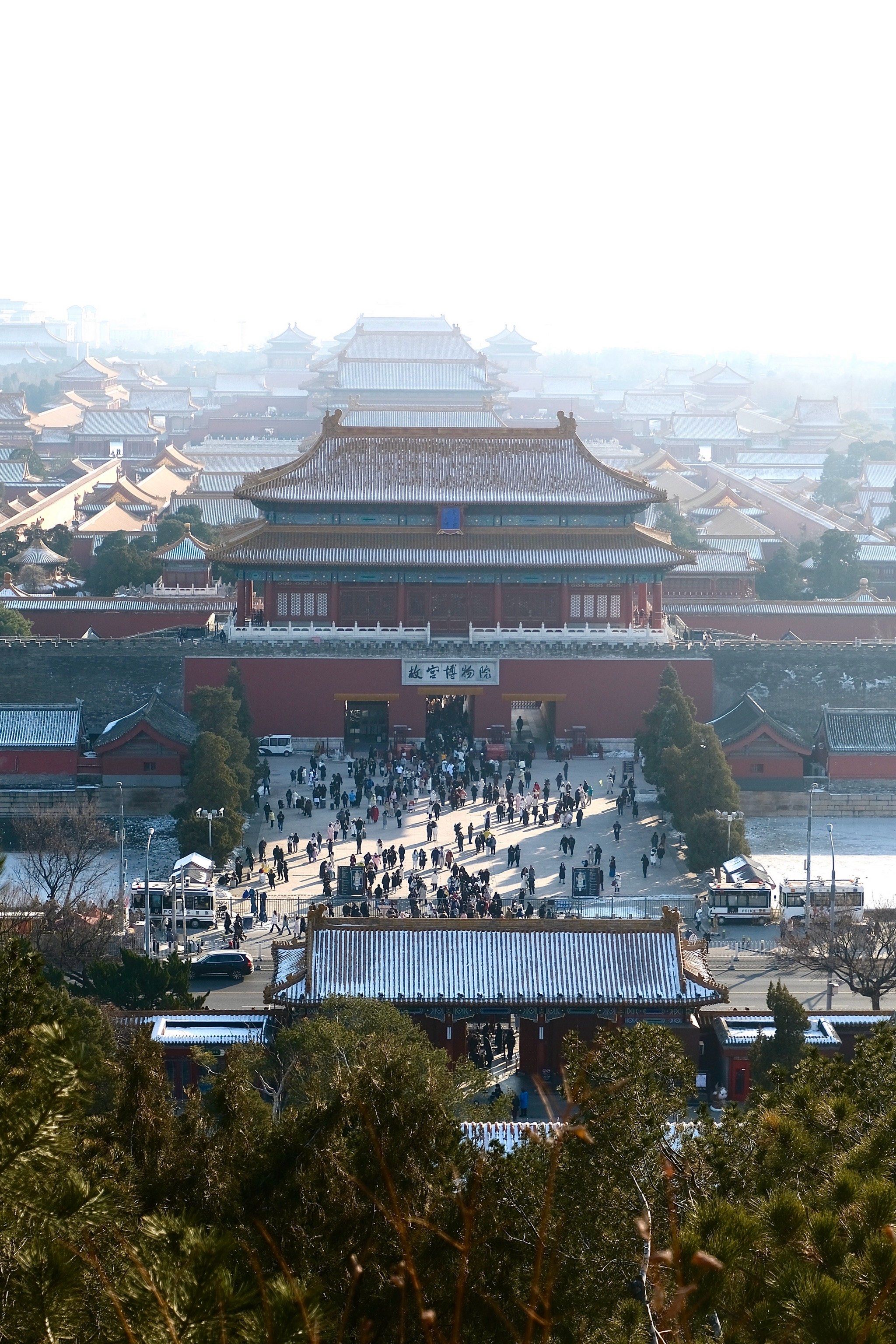 景山公园俯瞰整个故宫!美得很