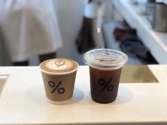 拿铁咖啡-% Arabica阿拉比卡咖啡(武康路店)