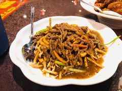 撒子牛肉丝-刘胖子家常菜·蹄花焖藕(中南店)
