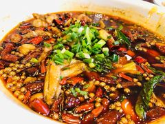 水煮岷江河黄辣丁-胖大姐黄辣丁鱼庄(新津店)