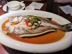 葱椒鲈鱼-绿茶餐厅(华联万柳店)