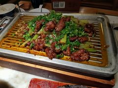 葱椒爆牛肉-绿茶餐厅(深圳龙华天虹购物中心店)