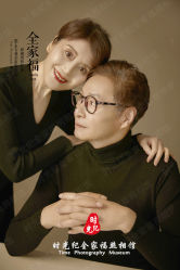 -时光纪亲子全家福照相馆(静安店母女写真父母纪念照)