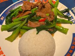 菜心牛肉饭-伯友茶记(中华广场店)