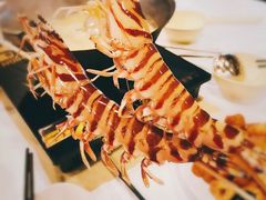 鲜活斑节虾-鲜入围煮花胶鸡海鲜火锅