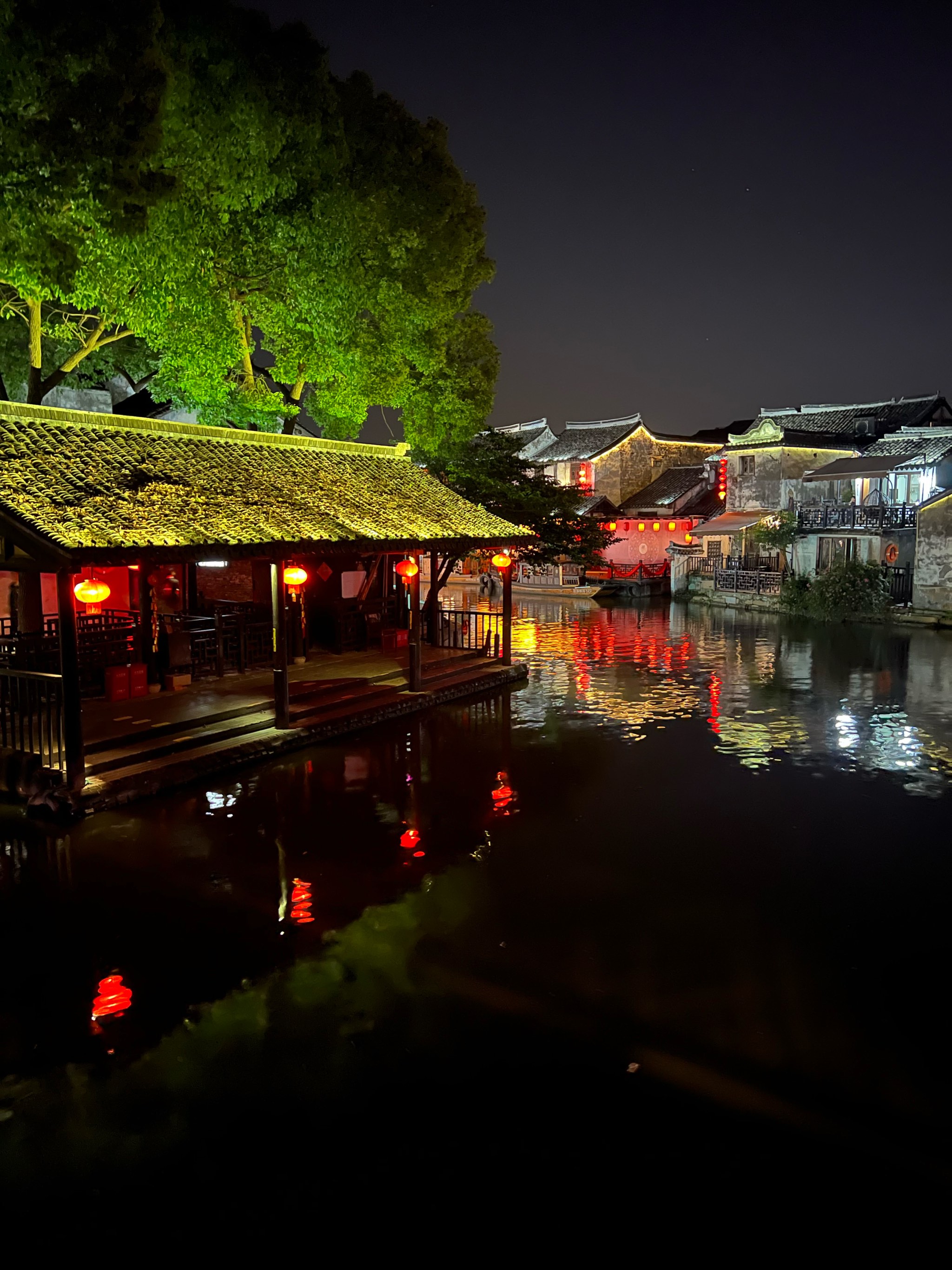 西塘夜景说说图片