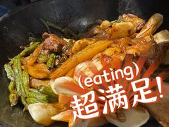 排骨豆角卷子-华盛园卷子王农家菜水库鱼
