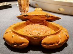 蟹肉蟹黄烂糊白菜烩龙筋-子福慧(虹桥店)