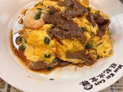 滑牛蝦仁雙拼蛋飯-旺记冰室(九龙中心大厦店)