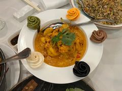 咖喱虾球伴五彩馒头-香乐园·淮扬菜中餐厅·Shang Garden(福田香格里拉店)
