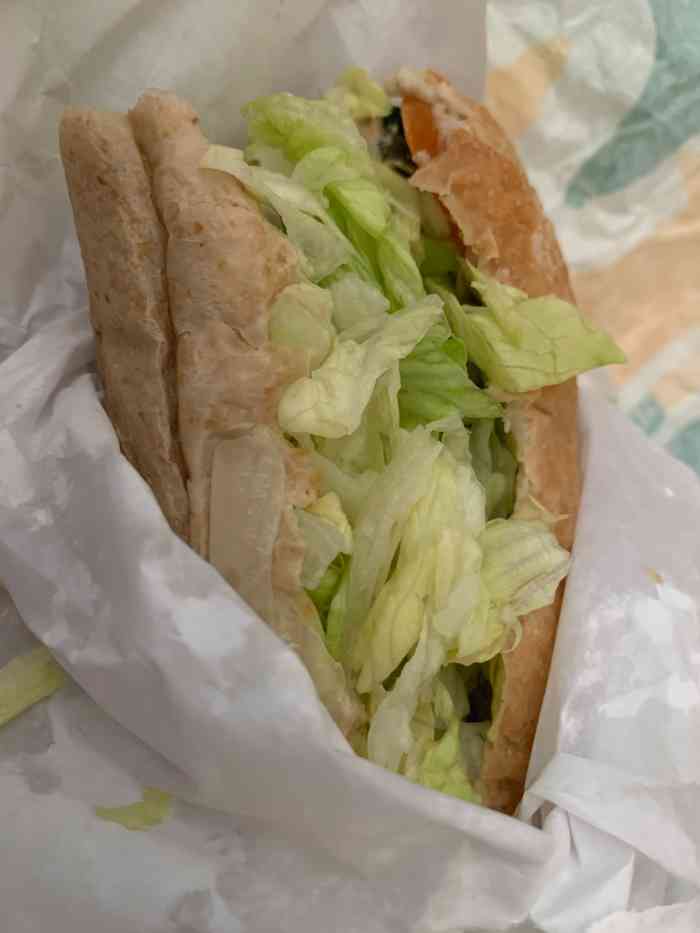 赛百味subway(三阳广场店)-"等的时间太长,把我的白面包烤的有点老,我